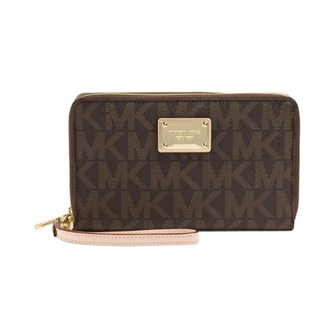 michael kors brown multi wallet|Michael Kors rfid wallet.